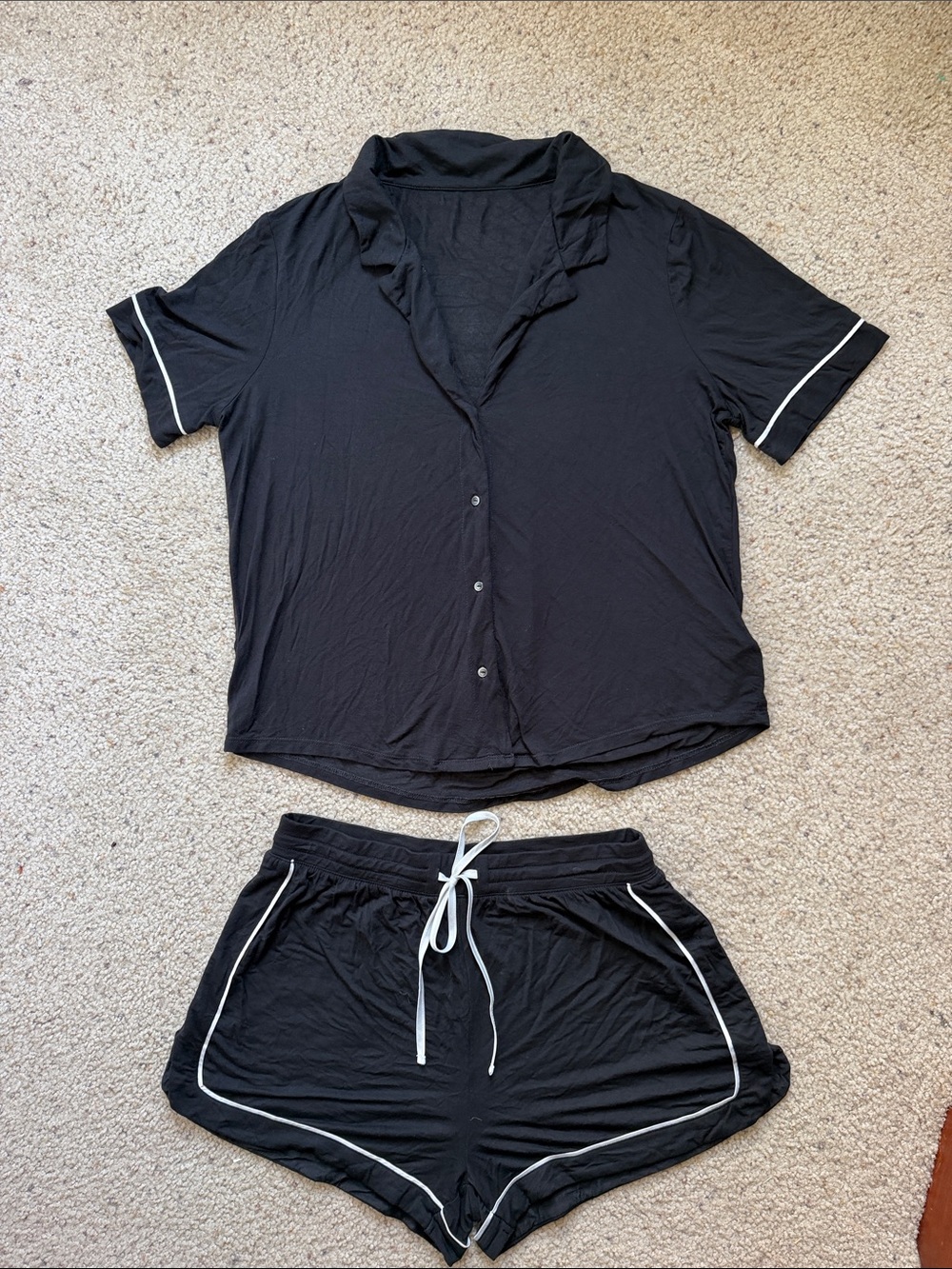 Gapbody Softest Modal PJ set- True Black